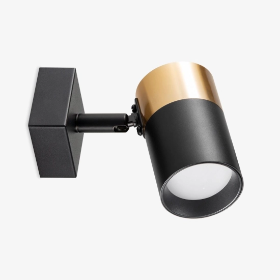 Kinkiet Fori Czarny-Złoty/Black-Gold OB-2204BD-1-BK Zuma Line - zdjęcie dodatkowe 1