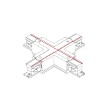Łącznik krzyżowy biały CTLS POWER X CONNECTOR WHITE 8701 Nowodvorski - zdjęcie 2