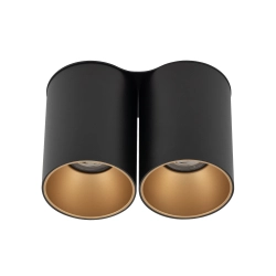 Plafon EYE TONE II BLACK/GOLD 8087 Nowodvorski