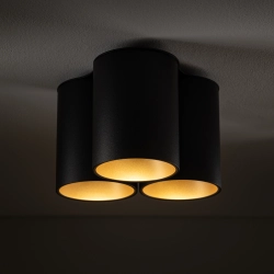 Plafon EYE TONE III BLACK/GOLD 8092 Nowodvorski - zdjęcie 2