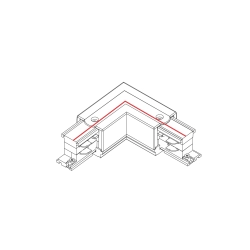 Łącznik kątowy biały prawy Commercial Lighting CTLS POWER L CONNECTOR RIGHT WHITE 8227 Nowodvorski - zdjęcie 2