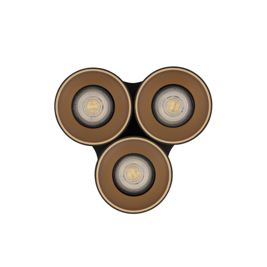 Plafon EYE TONE III BLACK/GOLD 8092 Nowodvorski - zdjęcie 3