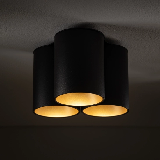 Plafon EYE TONE III BLACK/GOLD 8092 Nowodvorski - zdjęcie 2