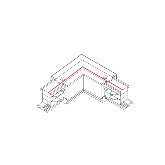 Łącznik kątowy biały prawy Commercial Lighting CTLS POWER L CONNECTOR RIGHT WHITE 8227 Nowodvorski - zdjęcie 2