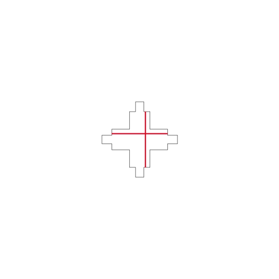 Łącznik krzyżowy biały CTLS POWER X CONNECTOR WHITE 8701 Nowodvorski - zdjęcie 3