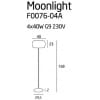 Lampa podłogowa Moonlight F0076-04A