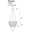 Monaco lampa wisząca  P0259 MaxLight