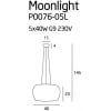 Lampa wisząca Moonlight P0076-05L