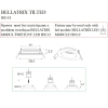 Bellatrix H0118 Oprawa Wpustowa Bellatrix Tilted Czarna - Bez Modułu Świetlnego Led H0112 MaxLight