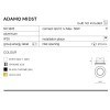 Oprawa stropowa Adamo Midst (matt black) AZ2562 AZZARDO