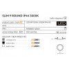 Oprawa podtynkowa Slim 9 Round 3000K IP44 (chrome) AZ2861 AZZARDO