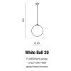 Lampa wisząca White Ball 20 AZ1325 AZZARDO
