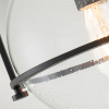 Plafon Somerset – 1 źródło światła – Przezroczyste szkło – Czarny QN-SOMERSET-F-C-BK Elstead Lighting