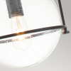 Lampa wisząca Somerset – 1 źródło światła – Przezroczyste szkło – Czarna QN-SOMERSET-P-C-BK Elstead Lighting