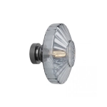 23011 CEILING/WALL LIGHT E27 MAX 40W METAL-GLASS ANODISED DARK GREY Zambelis Lights