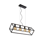 Lampa wisząca FABIAN 4xE27 czarny 00425/04/30 Lucide - zdjęcie produktu