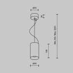 Lampa wisząca Efir P089PL-15W3K-B 15W-3000K Maytoni - zdjęcie dodatkowe 5
