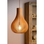 BODO Lampa wisząca Ø 38 cm E27 Light wood 01400/38/72 Lucide - zdjęcie dodatkowe 1