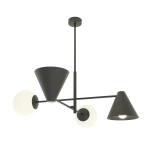 Żyrandol HERMES 4 BLACK 1347/4 EMIBIG Lighting