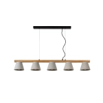 POSSIO Lampa wisząca E14 Taupe 03413/05/41 Lucide - zdjęcie dodatkowe 1