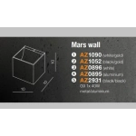 Kinkiet Mars wall (black) AZ2931 AZZARDO
