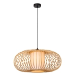 THULINE - Lampa wisząca - Ø 60 cm- 1xE27 - Light Wood Look - Essential 05457/60/72 LUCIDE