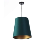 kinkiecik.pl Lampa wisząca Virgo MacoDesign wąski stożek odcienie zielonego butelkowa zieleń 070-202
