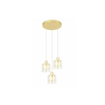 Elmo - lampa wisząca 3 płomienna złoty 338803-36 Reality