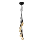 Lampa wisząca FIX MULTIPLE 7xE27 czarny 08408/07/30 Lucide - zdjęcie produktu