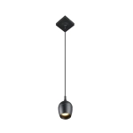 PRESTON lampa wisząca Bathroom Ø 10 cm 1xGU10 IP44 czarny 09437/01/30 Lucide - zdjęcie produktu