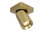 Plafon NIGEL LED Dim to warm GU10 1x5W 2200K/3000K złoty mat / mosiądz 09929/05/02 Lucide - zdjęcie produktu