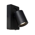 Kinkiet NIGEL LED GU10 1x5W 3000K With USB charging point czarny 09929/06/30 Lucide - zdjęcie produktu