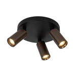 RITMO Plafon Ø 18 cm 3xGU10 Coffee 09942/13/97 Lucide - zdjęcie produktu