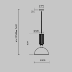 Lampa wisząca Antic MOD302PL-01W1 Maytoni - zdjęcie dodatkowe 5