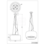 Lampa wisząca VAPORE – 311210506 TRIO