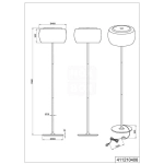 Lampa podłogowa VAPORE – 411210406 TRIO