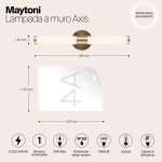 Kinkiet Wall Lamp Axis MOD106WL-L10G3K Maytoni - zdjęcie dodatkowe 4