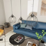 Lampa wisząca NANDO 3 BL 1369/3 EMIBIG Lighting