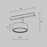 Lampa szynowa Rado Exility 3000K 18W 120° TR040-2-18W3K-BBS Maytoni - zdjęcie dodatkowe 7