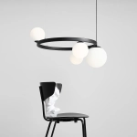 LAMPA WISZĄCA GARDA 4 RING CZARNY 1099L1_R ALDEX - zdjęcie dodatkowe 1