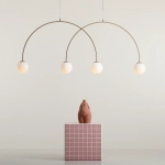 Lampa sufitowa UNA 4 BEIGE L 1116L17_L Aldex - zdjęcie produktu