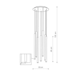 Lampa wisząca LASER WHITE VII 8918 Nowodvorski - zdjęcie dodatkowe 1