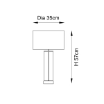 Lampa stołowa Lessina 100440 ENDON