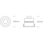 Oprawa podtynkowa The IP65 Mini Range 10103M/W/W ONE LIGHT