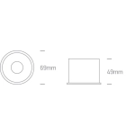 Oprawa podtynkowa BLACK GU10 10W BLACK REFLECTOR DARK LIGHT 10105AD/B/B ONE LIGHT
