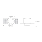 Oprawa podtynkowa WHITE TRIMLESS GU10 10W DARK LIGHT 10105YTR/W ONE LIGHT