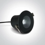 kinkiecik.pl Baida 10106V/B/W czarny wpust LED 6W 100-240V 3000K; w komplecie z zasilaczem LED 500mA ONE LIGHT