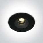 kinkiecik.pl Baida 10106V/B/W czarny wpust LED 6W 100-240V 3000K; w komplecie z zasilaczem LED 500mA ONE LIGHT