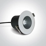 Baida 10106V/W/W biały wpust LED 6W 100-240V 3000K; w komplecie z zasilaczem LED 500mA ONE LIGHT