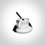 Oprawa podtynkowa WHITE 7W IP54 CCTV 230V 10107B/W/V ONE LIGHT
